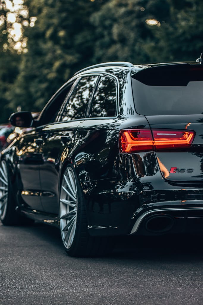 Photograph of a Black Audi Car